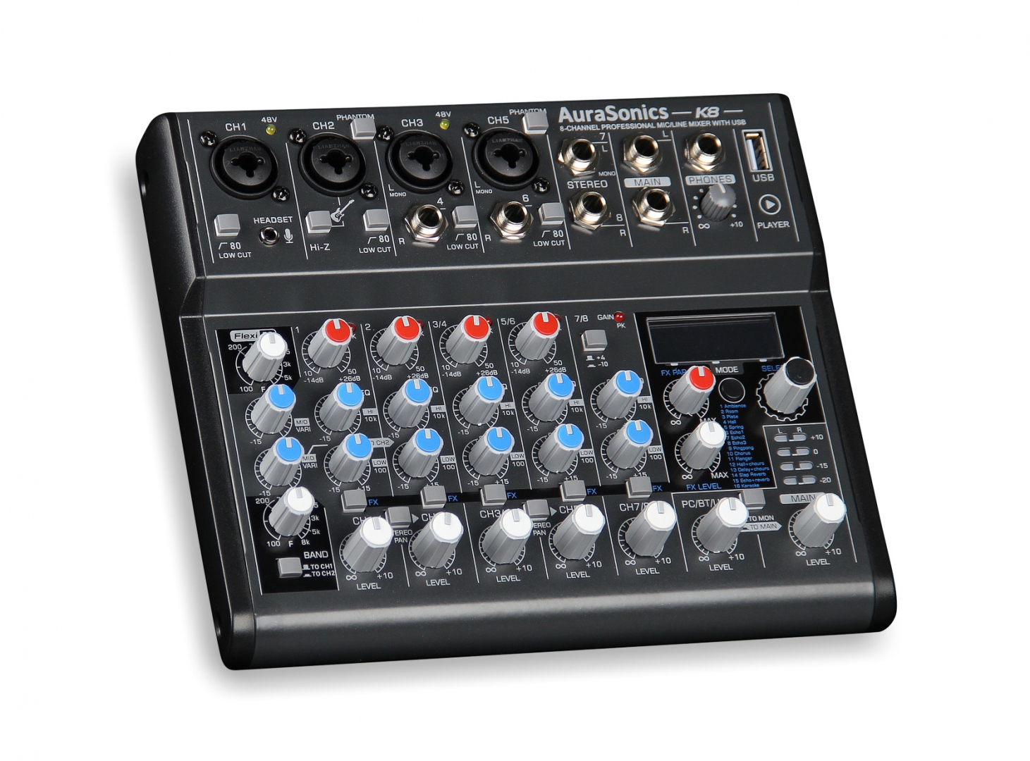 AuraSonics K8 компактный микшерный пульт в Копейске
