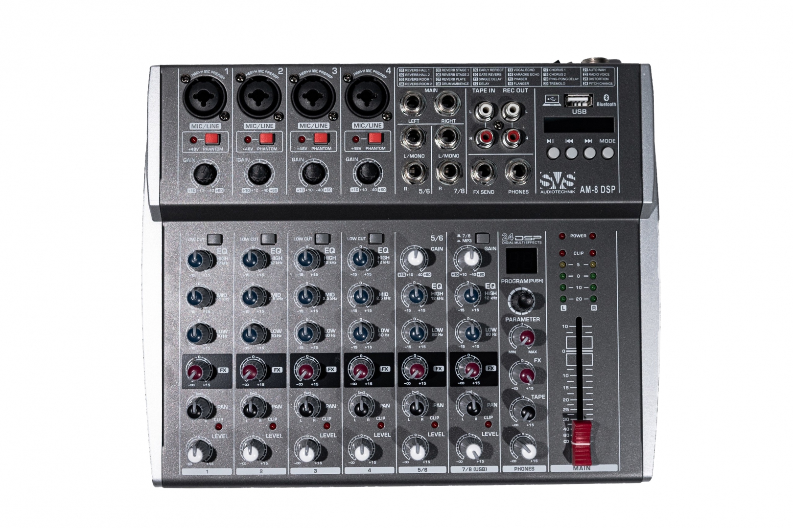 SVS Audiotechnik mixers AM-8 DSP Микшерный пульт аналоговый, 8-канальный в Копейске
