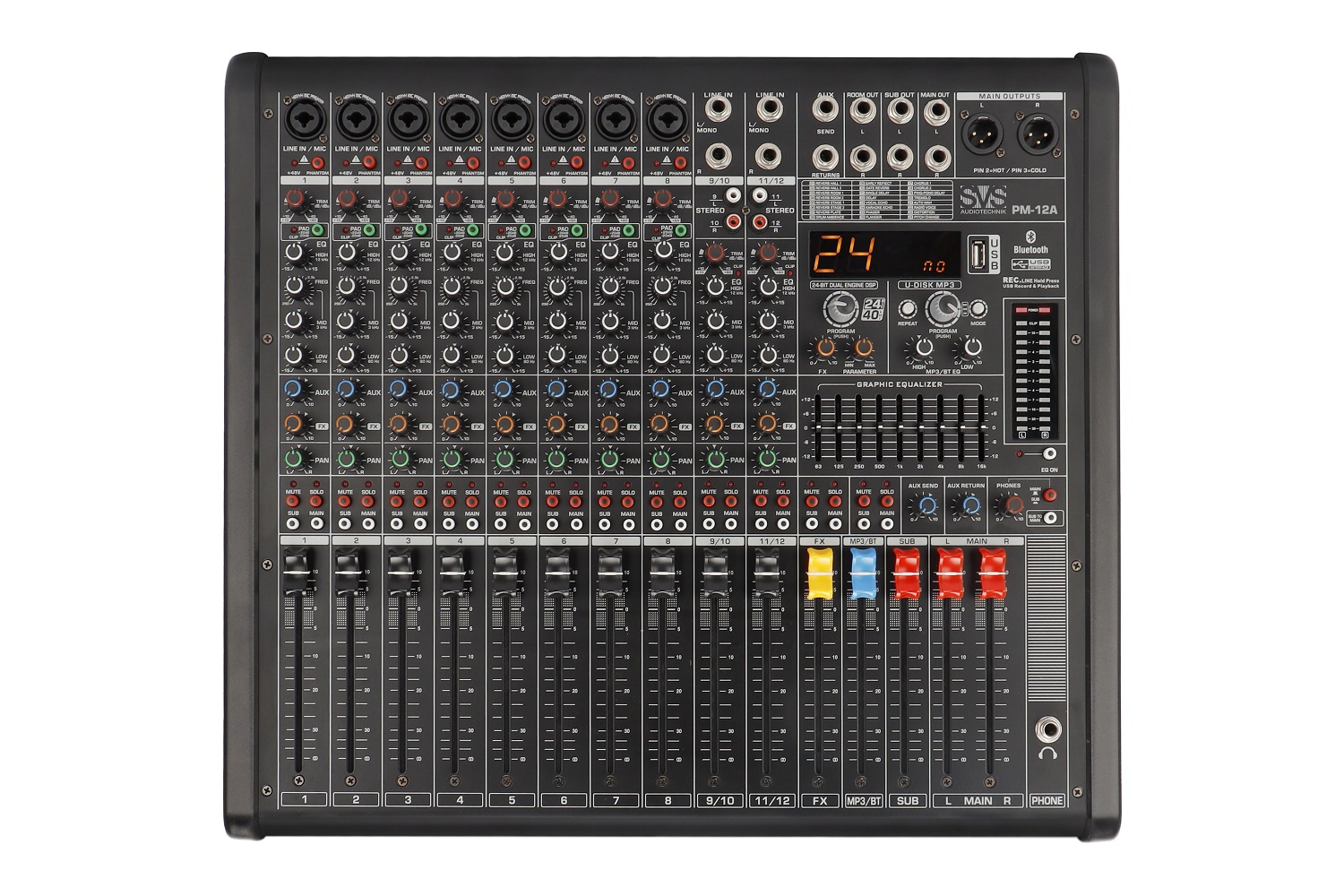 SVS Audiotechnik mixers PM-12A Активный аналоговый микшерный пульт, 12-канальный в Копейске